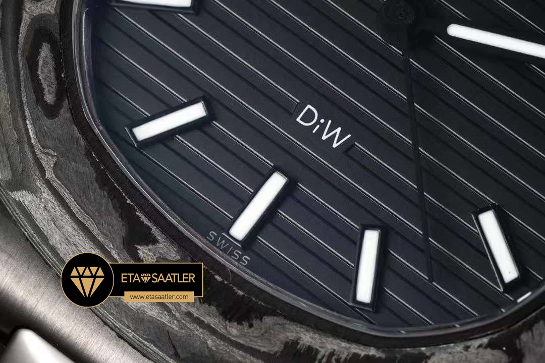 Patek Philippe Diw Nautilus Jumbo 5711 Karbon Kasa Siyah Super Clone ETA (5) Patek Philippe Diw Nautilus Jumbo 5711 Karbon Kasa Siyah Super Clone ETA