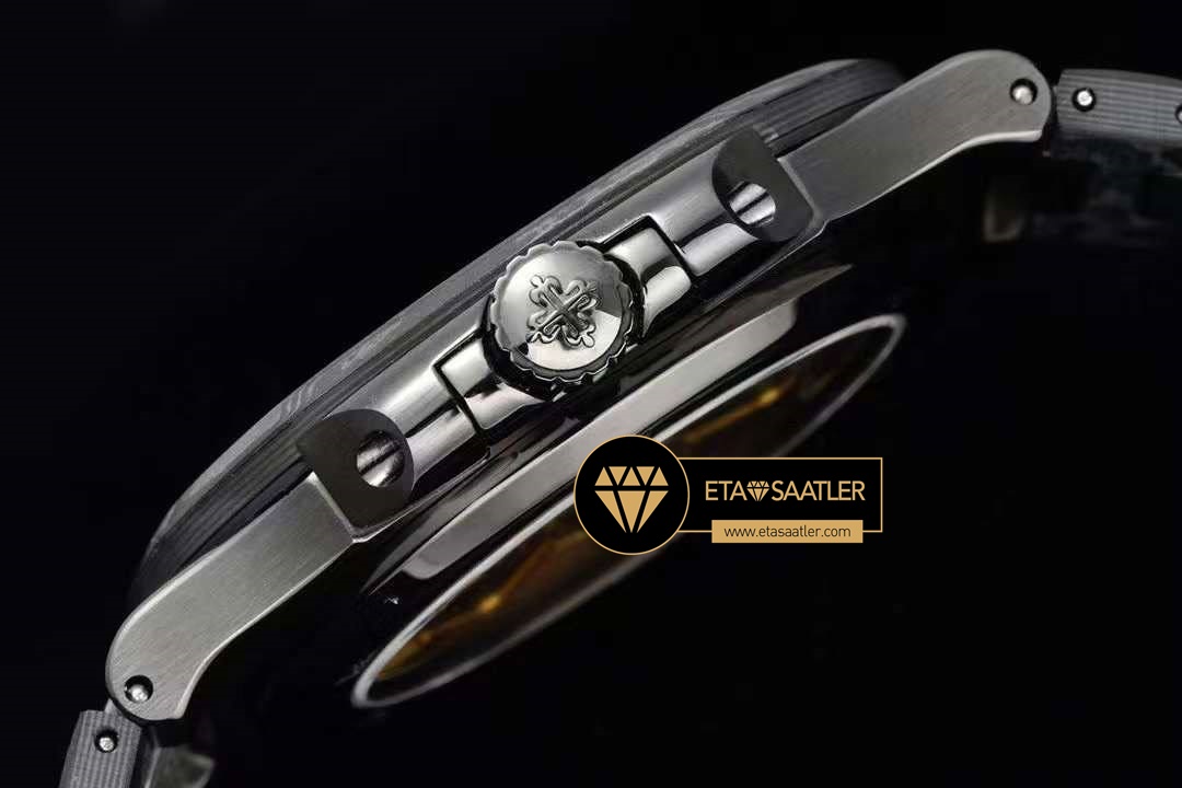 Patek Philippe Diw Nautilus Jumbo 5711 Karbon Kasa Siyah Super Clone ETA (6) Patek Philippe Diw Nautilus Jumbo 5711 Karbon Kasa Siyah Super Clone ETA
