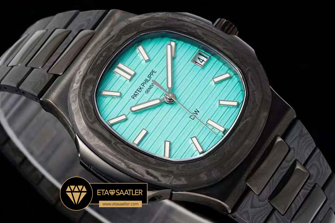 Patek Philippe Diw Nautilus Jumbo 5711 Karbonfiber 40mm Super Clone ETA (2) Patek Philippe Diw Nautilus Jumbo 5711 Karbonfiber 40mm Super Clone ETA
