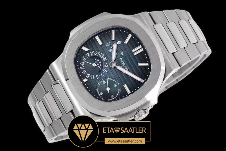Patek Philippe PP5712GR PPF V2 Çelik Kasa Mavi Kadran Super Clone ETA (2) Patek Philippe PP5712GR PPF V2 Çelik Kasa Mavi Kadran Super Clone ETA