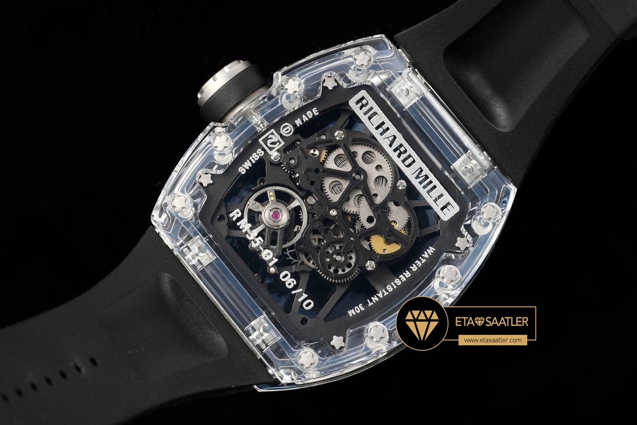 Richard Mille RM35-01 Karbon DLC Safir Cam Kasa SONIC V2 ETA (8) Richard Mille RM35-01 Karbon DLC Safir Cam Kasa SONIC V2 ETA