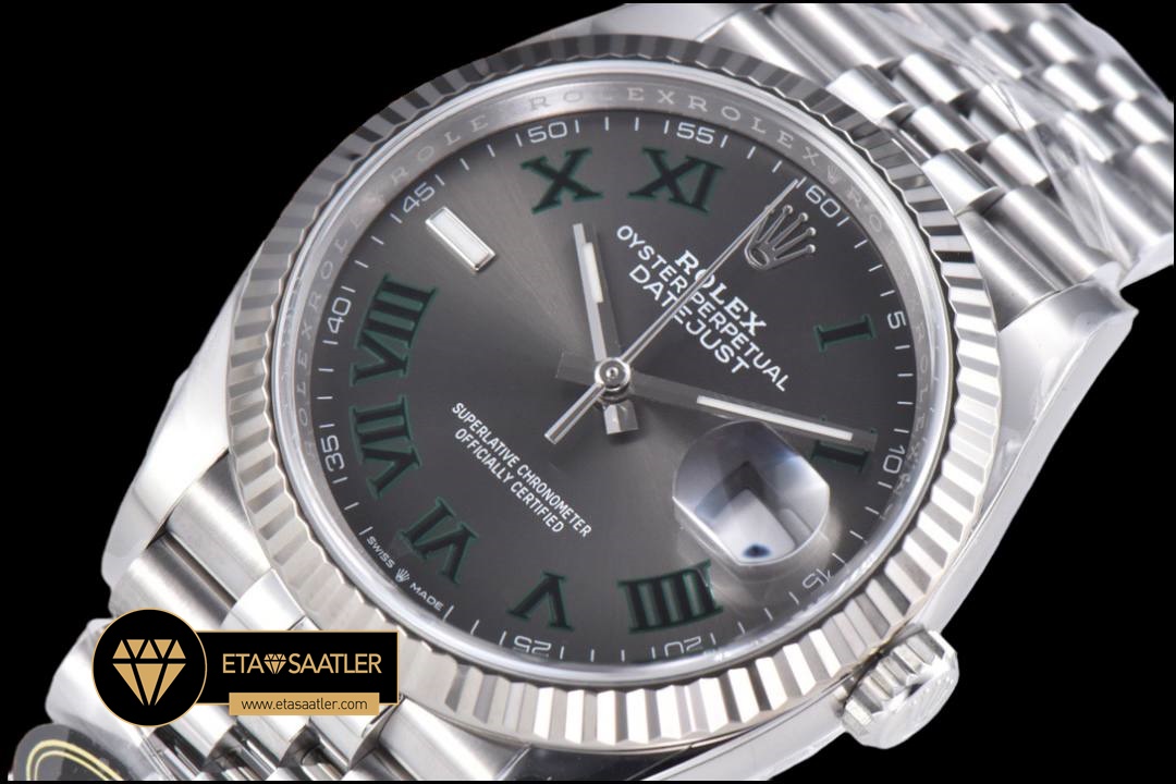 Rolex Datejust 126234 Roma Rakamlı Gri Kadran 36mm Clean Factory 3235 Super Clone ETA (3) Rolex Datejust 126234 Roma Rakamlı Gri Kadran 36mm Clean Factory 3235 Super Clone ETA