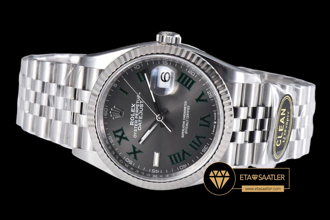 Rolex Datejust 126234 Roma Rakamlı Gri Kadran 36mm Clean Factory 3235 Super Clone ETA (5) Rolex Datejust 126234 Roma Rakamlı Gri Kadran 36mm Clean Factory 3235 Super Clone ETA