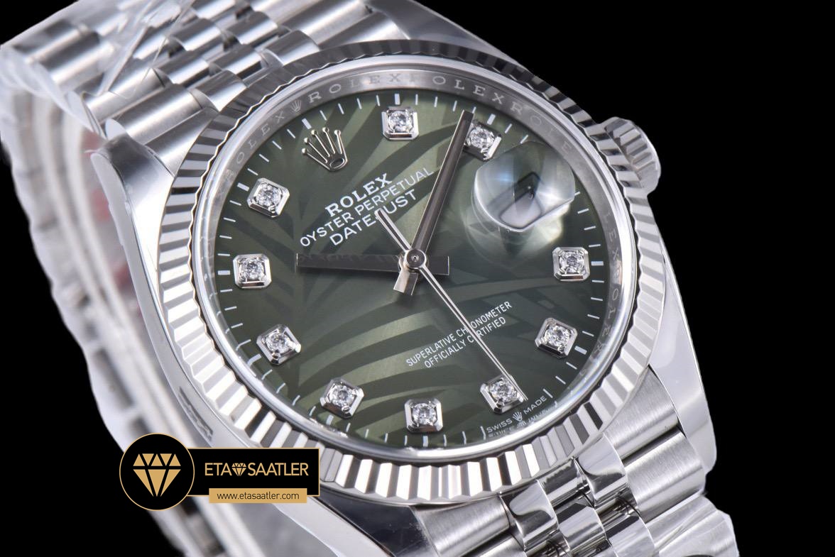 Rolex Datejust 126234 Taşlı Palmiye Kadran 36mm Clean Factory 3235 Super Clone ETA (2) Rolex Datejust 126234 Taşlı Palmiye Kadran 36mm Clean Factory 3235 Super Clone ETA