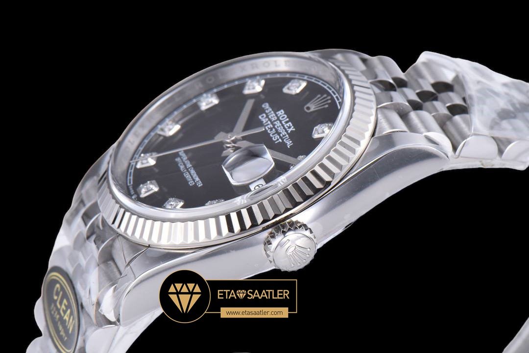 Rolex Datejust 126234 Taşlı Siyah Kadran 36mm Clean Factory 3235 Super Clone ETA (6) Rolex Datejust 126234 Taşlı Siyah Kadran 36mm Clean Factory 3235 Super Clone ETA