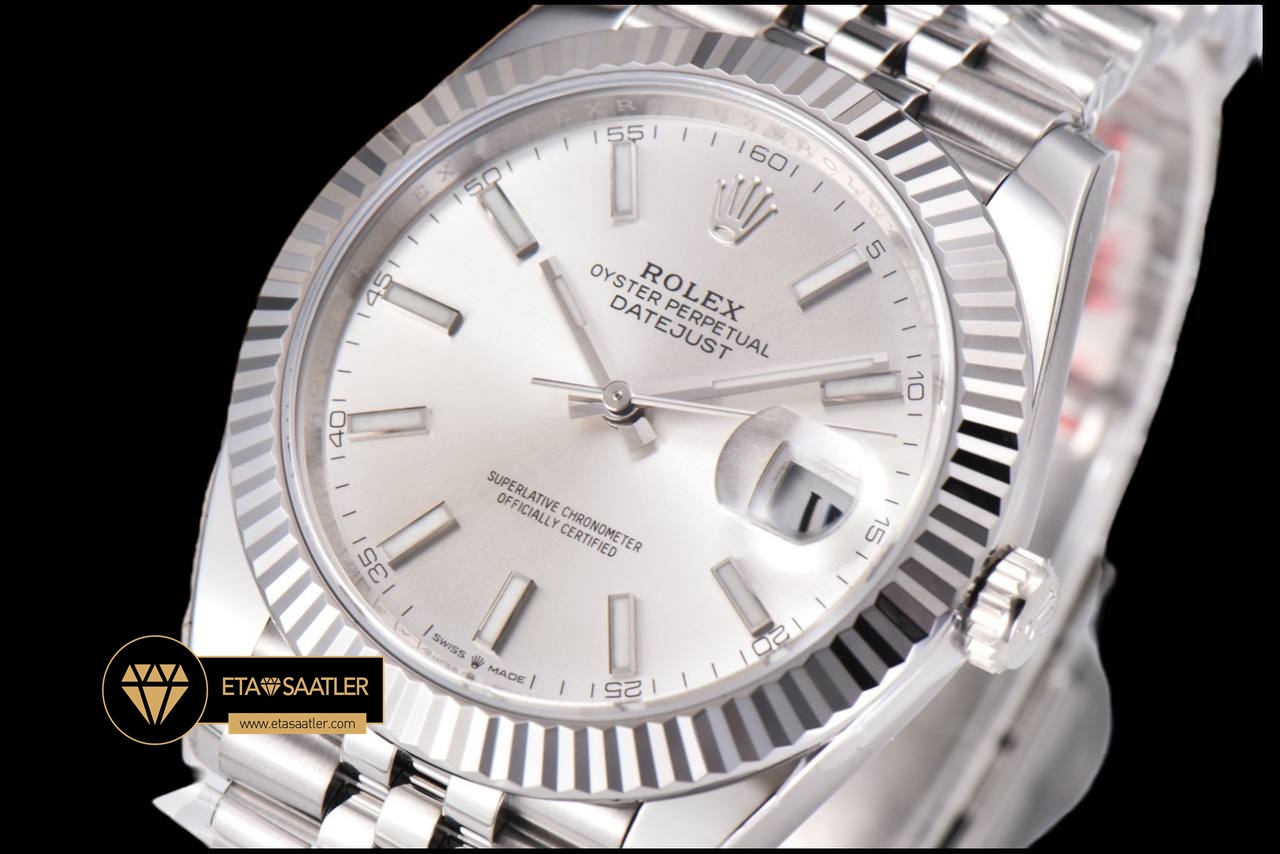 Rolex Datejust 126300 Gümüş Kadran 41mm Jubile 3235 V2 Super Clone ETA (3) Rolex Datejust 126300 Gümüş Kadran 41mm Jubile 3235 V2 Super Clone ETA