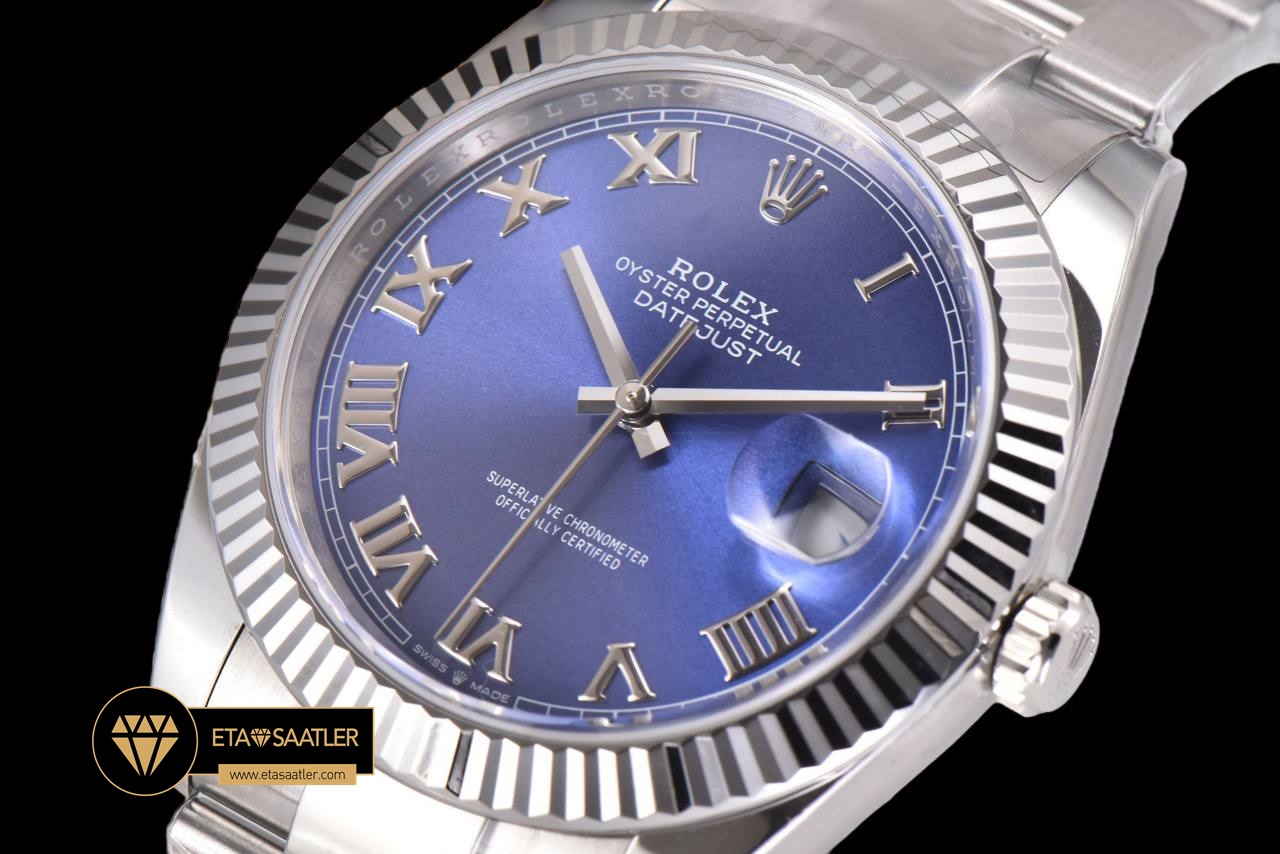 Rolex Datejust 126334 Azure Roma Rakamlı 41mm 3235 V2 Super Clone ETA (9) Rolex Datejust 126334 Azure Roma Rakamlı 41mm 3235 V2 Super Clone ETA