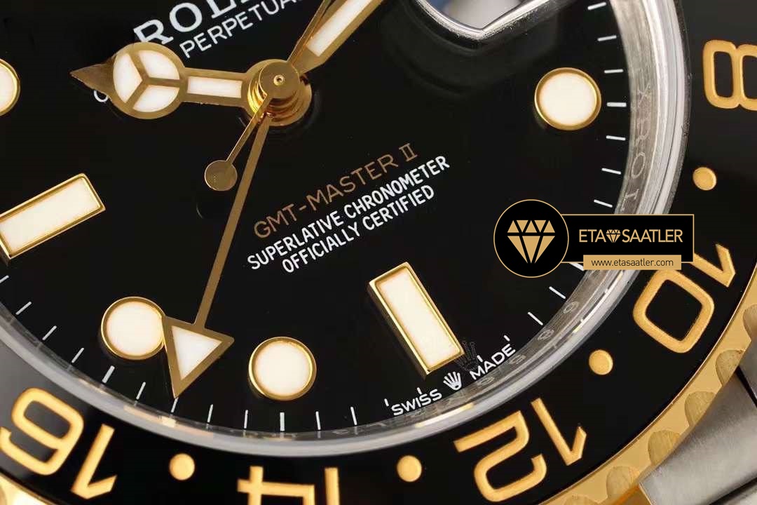 Rolex Gmt-Master II 126713GRNR 3285 Jubile 904L Çelik Seramik Bezel V4 ETA (6) Rolex Gmt-Master II 126713GRNR 3285 Jubile 904L Çelik Seramik Bezel V4 ETA