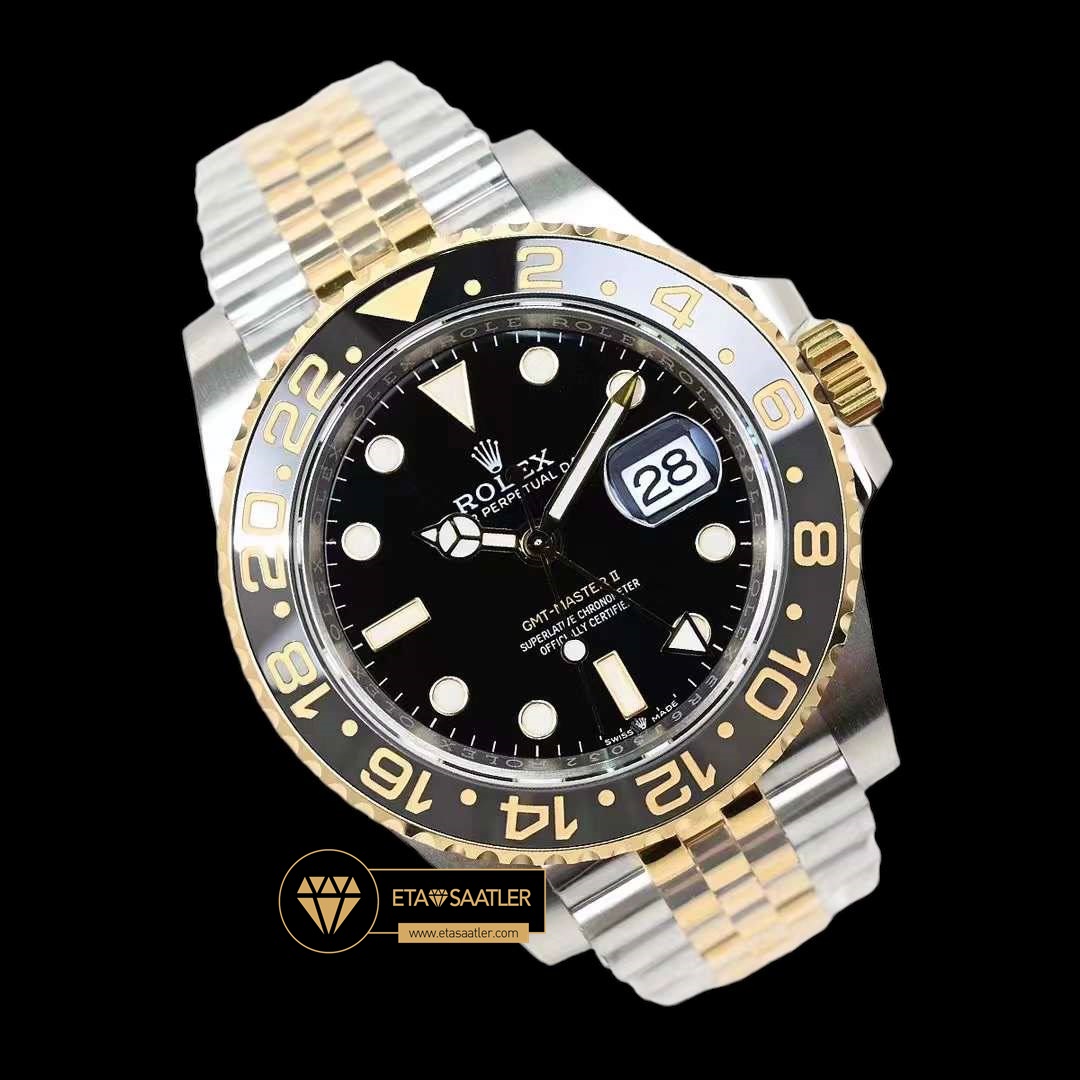 Rolex Gmt-Master II 40mm EW Factory 3285 Jubile 904L Çelik Seramik Bezel V3 ETA (3) Rolex Gmt-Master II 40mm EW Factory 3285 Jubile 904L Çelik Seramik Bezel V3 ETA