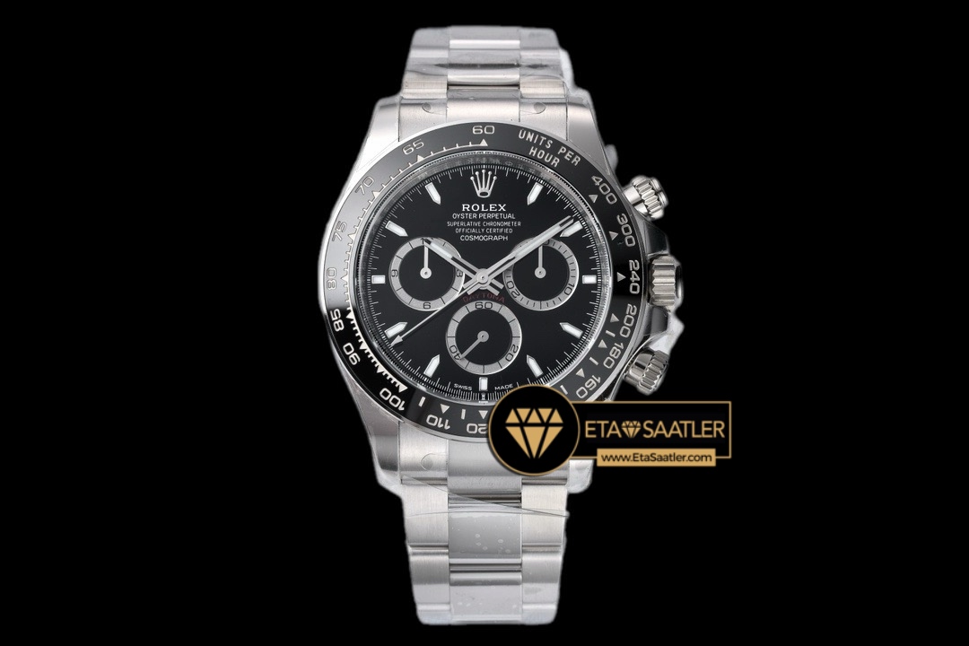 Rolex Daytona 126500LN Seramik Bezel Siyah 904L Çelik Clean 4131 Super Clone Eta