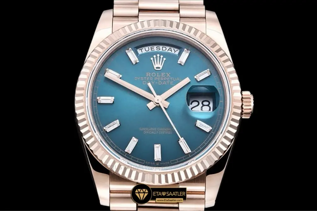 rolex-daydate-12235-everose-romen-blue-green-diamonds-dial-36mm-super-clone-eta-023