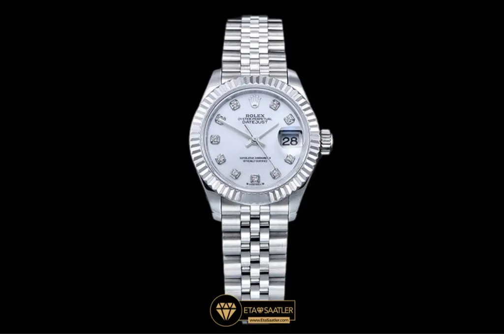 Rolex Datejust 279174 Beyaz Sedef Diamond Kadran 28mm Super Clone ETA