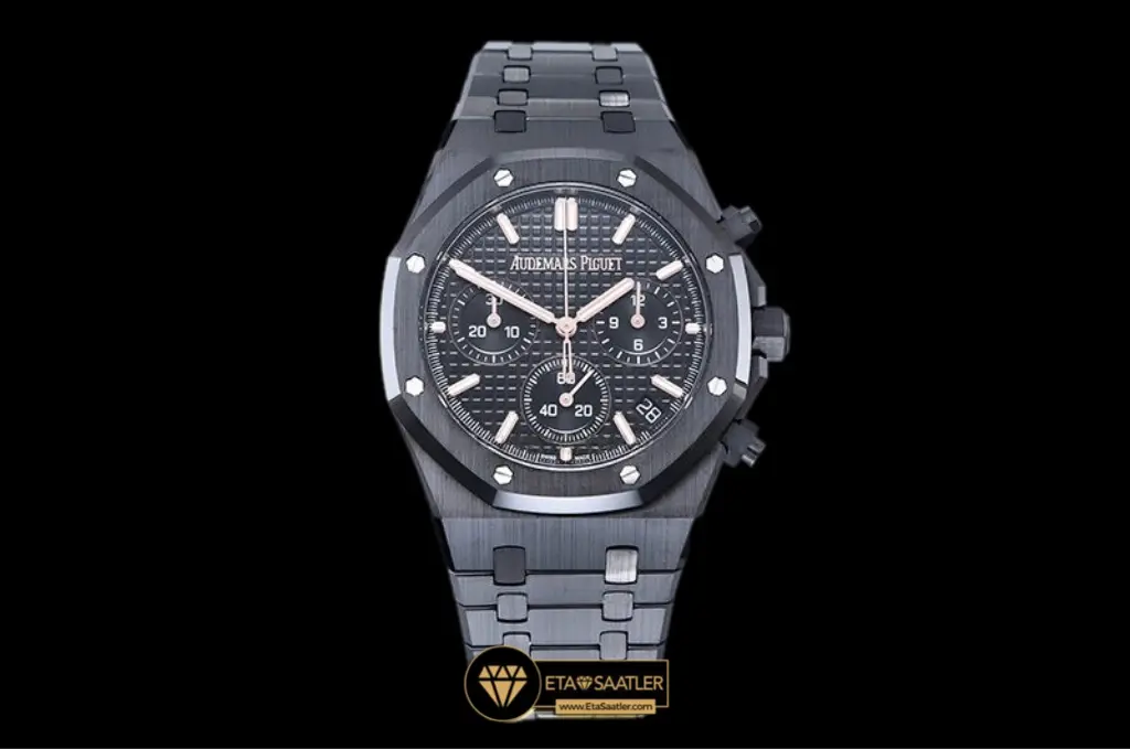Audemars Piguet Royal Oak Chronograph 26240CE Siyah Seramik Kasa Super Clone ETA