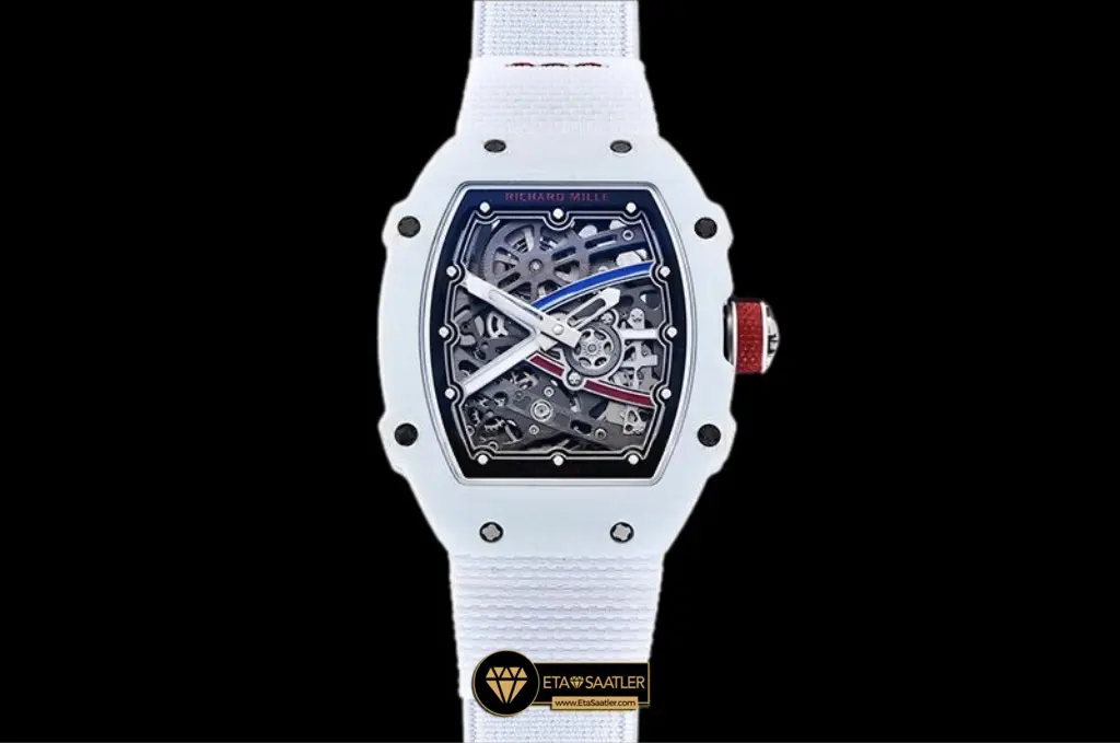Richard Mille RM67-02 Alexis Pinturault All White TPT Carbon Super Clone ETA