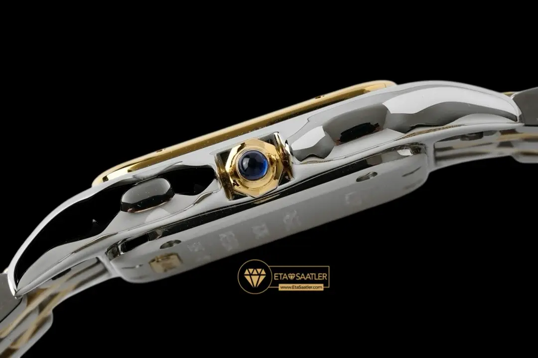 cartier-panthere-27mm-mid-size steel-gold-white-dial-elde-super-clone-eta-020