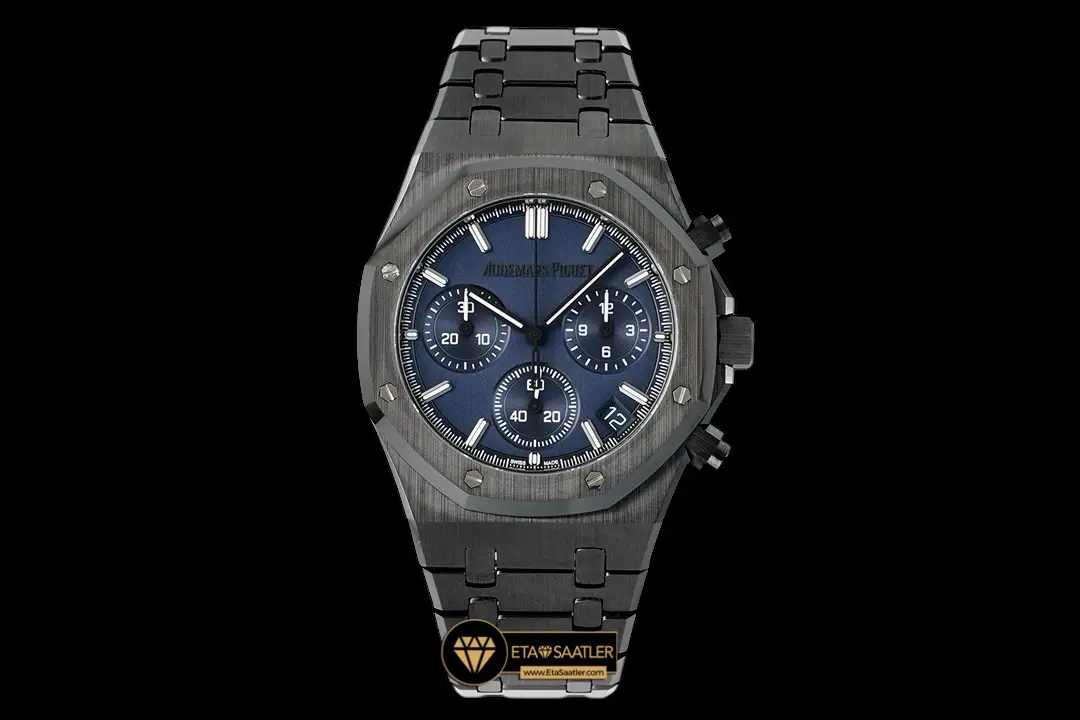 Audemars Piguet Royal Oak Chrono 26240 Siyah Seramik Mavi Super Clone ETA