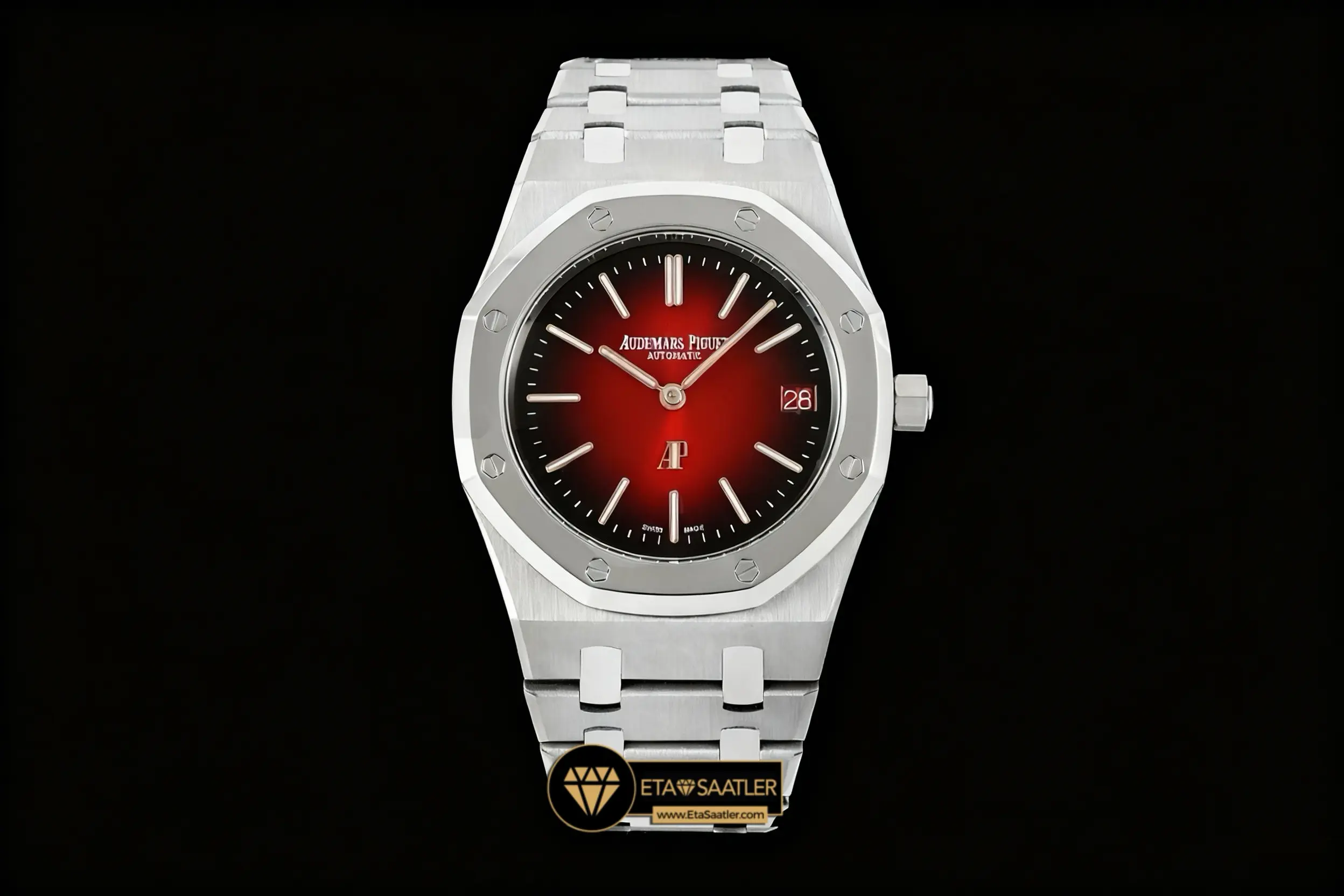 Audemars Piguet Royal Oak Jumbo ExtraThin 16202XT Titanyum Bordo Super Clone ETA