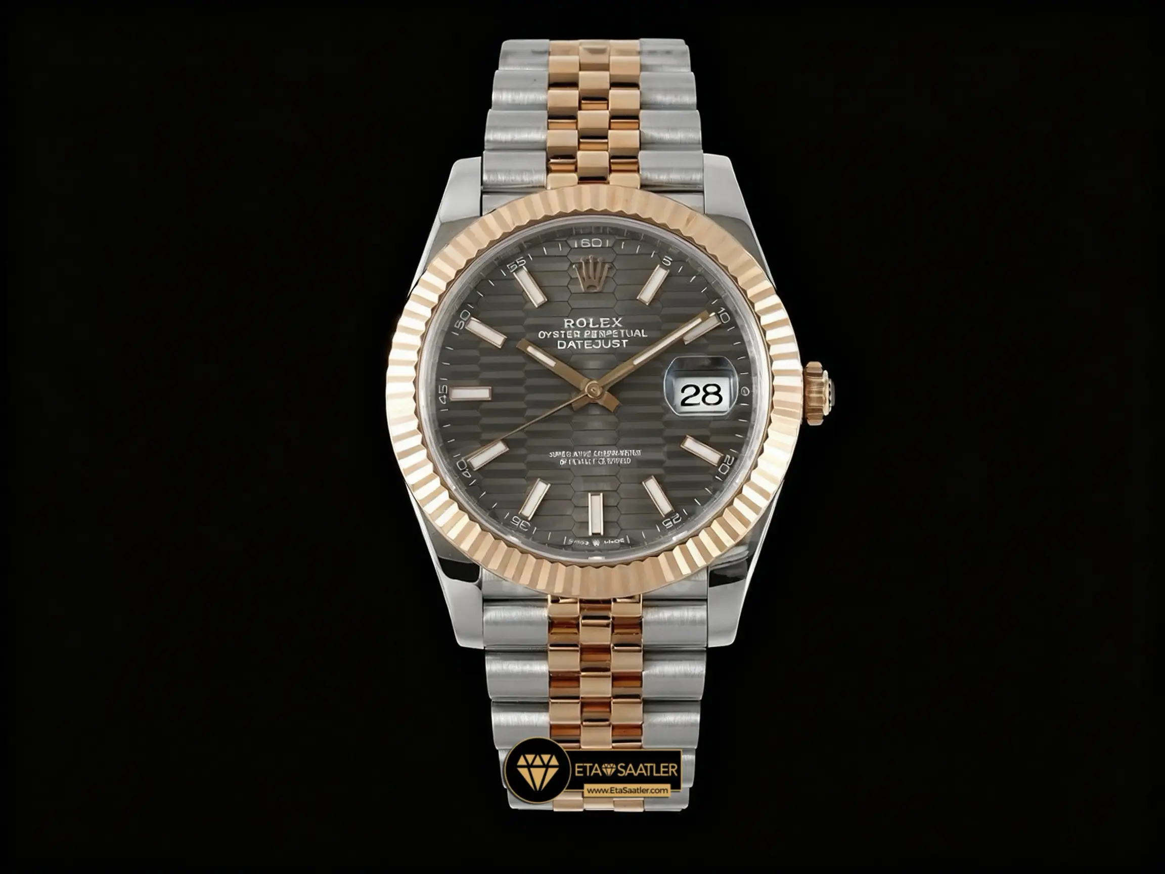 Rolex Datejust 126331 Motifli Gri Kadran Jubile Kordon 41mm Super Clone ETA
