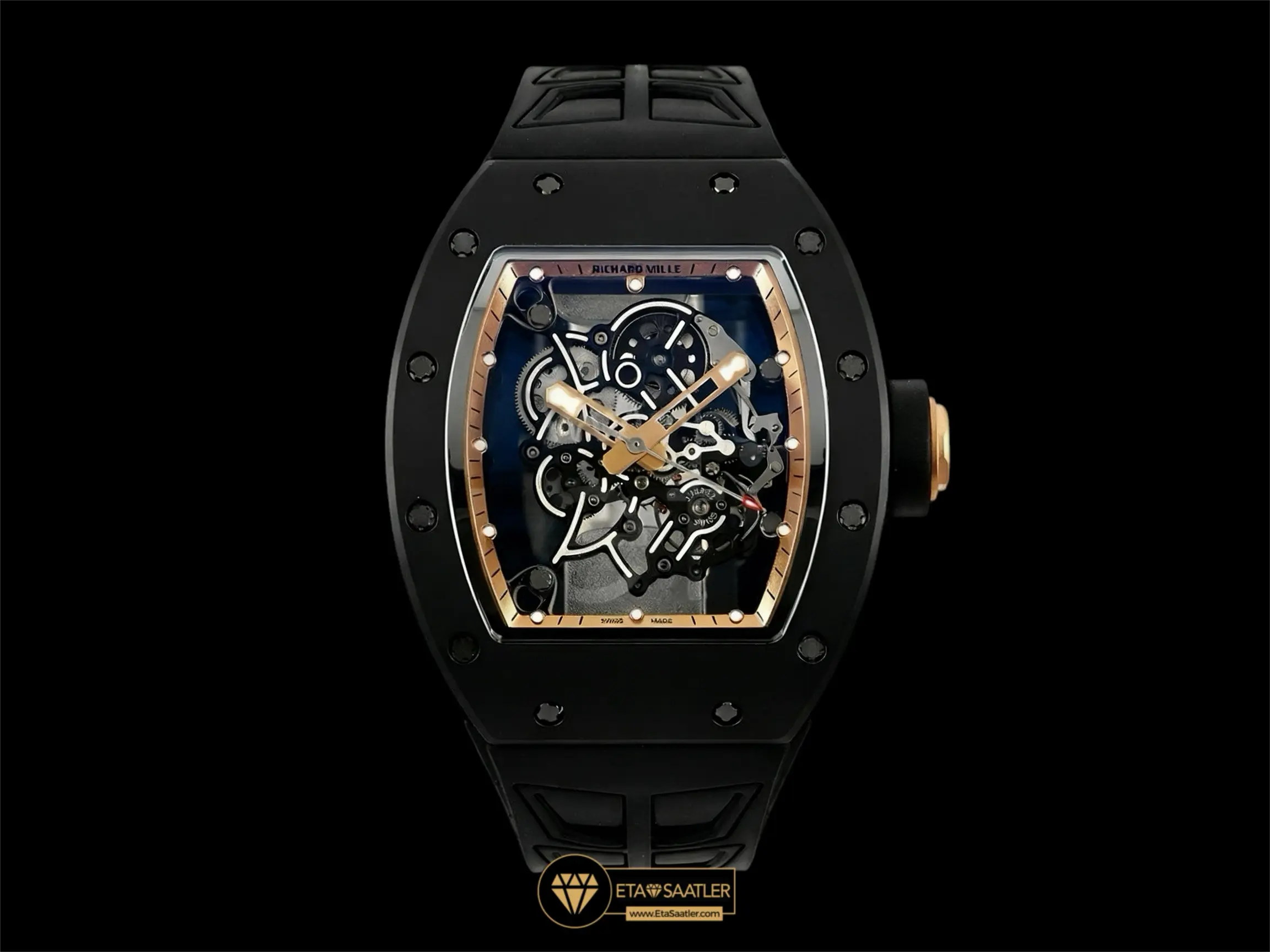 Richard Mille RM055 Bubba Watson Siyah Seramik Asian Edition Super Clone ETA