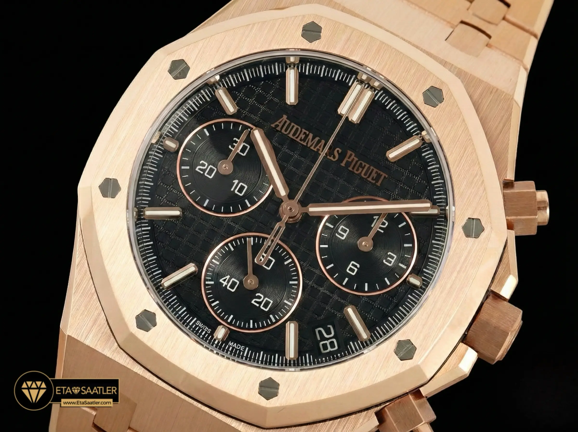 audemars-piguet-royal-oak-chronograph-26240-rose-gold-blue-dial-black-super-clone-eta-01