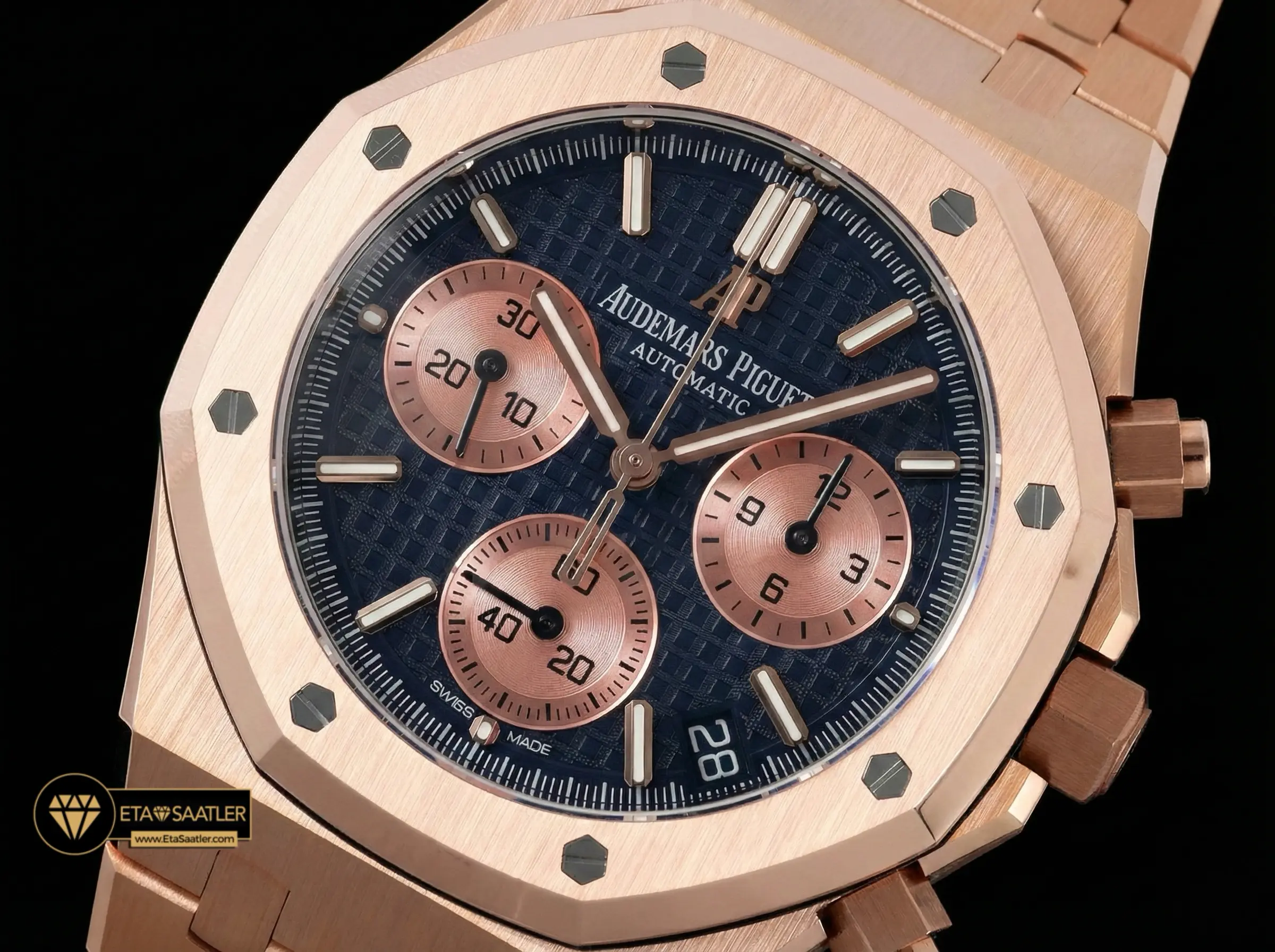 audemars-piguet-royal-oak-chronograph-26240-rose-gold-blue-dial-super-clone-eta-020