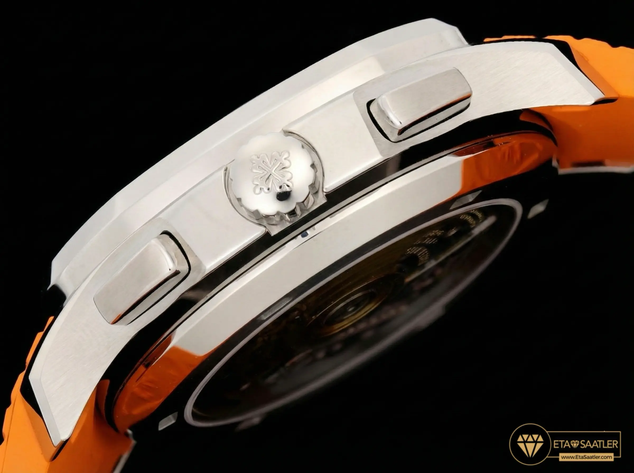patek-aquanaut-chronograph-5968-gray-dial-orange-rubber-strap-super-clone-eta-028