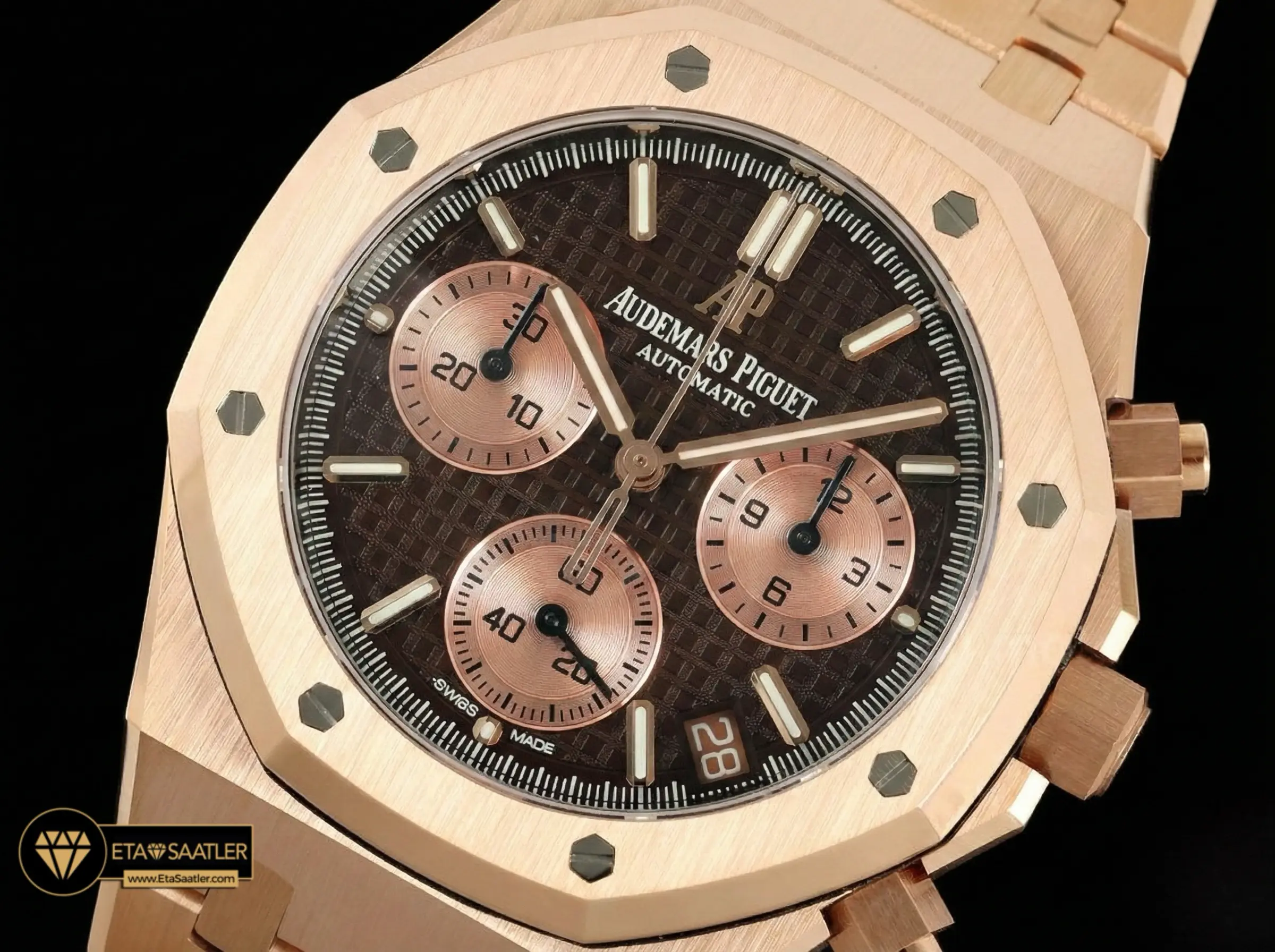 audemars-piguet-royal-oak-chronograph-26240-rose-gold-brown-dial-super-clone-eta-01