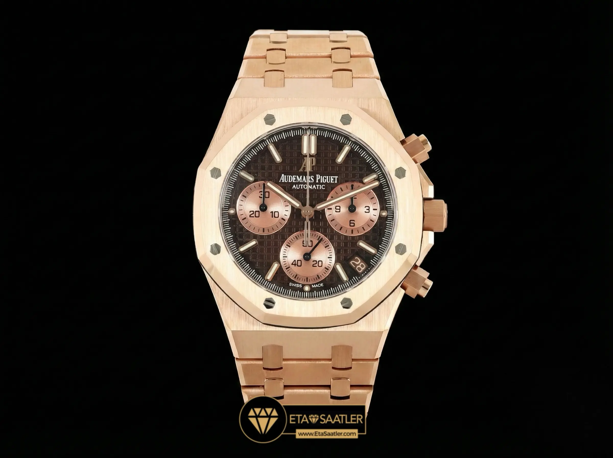 Audemars Piguet Royal Oak Chrono 26240 Rose Gold Brown Super Clone ETA