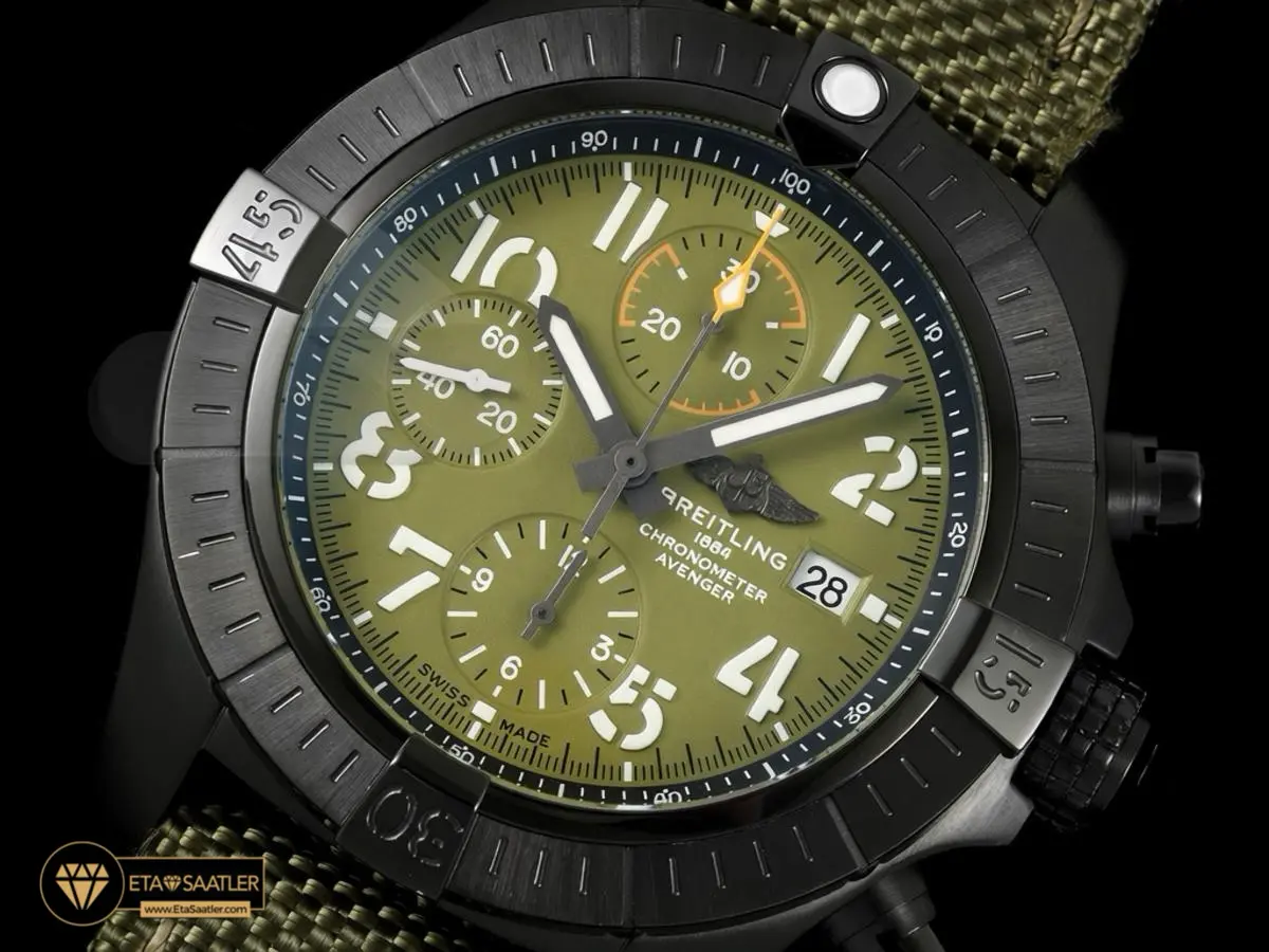 breitling-avenger-chrono-pvd-titanium-green-super-clone-eta-030