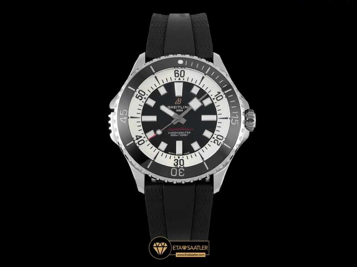 Breitling Superocean B01F 46mm Siyah Kadran Kauçuk Super Clone ETA
