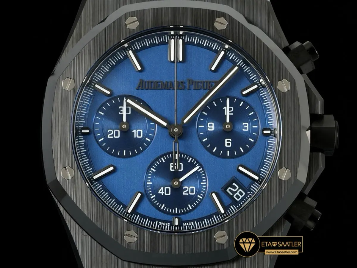 audemars-piguet-royal-oak-chrono-26240ce-black-ceramic-blue-dial-super-clone-eta-030