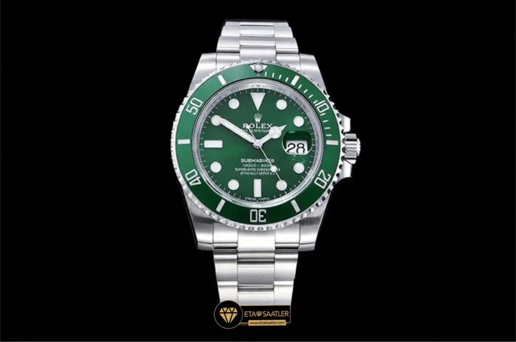 Rolex 40mm Submariner 116610LV Hulk Yeşil Seramik 3135 Super Clone ETA