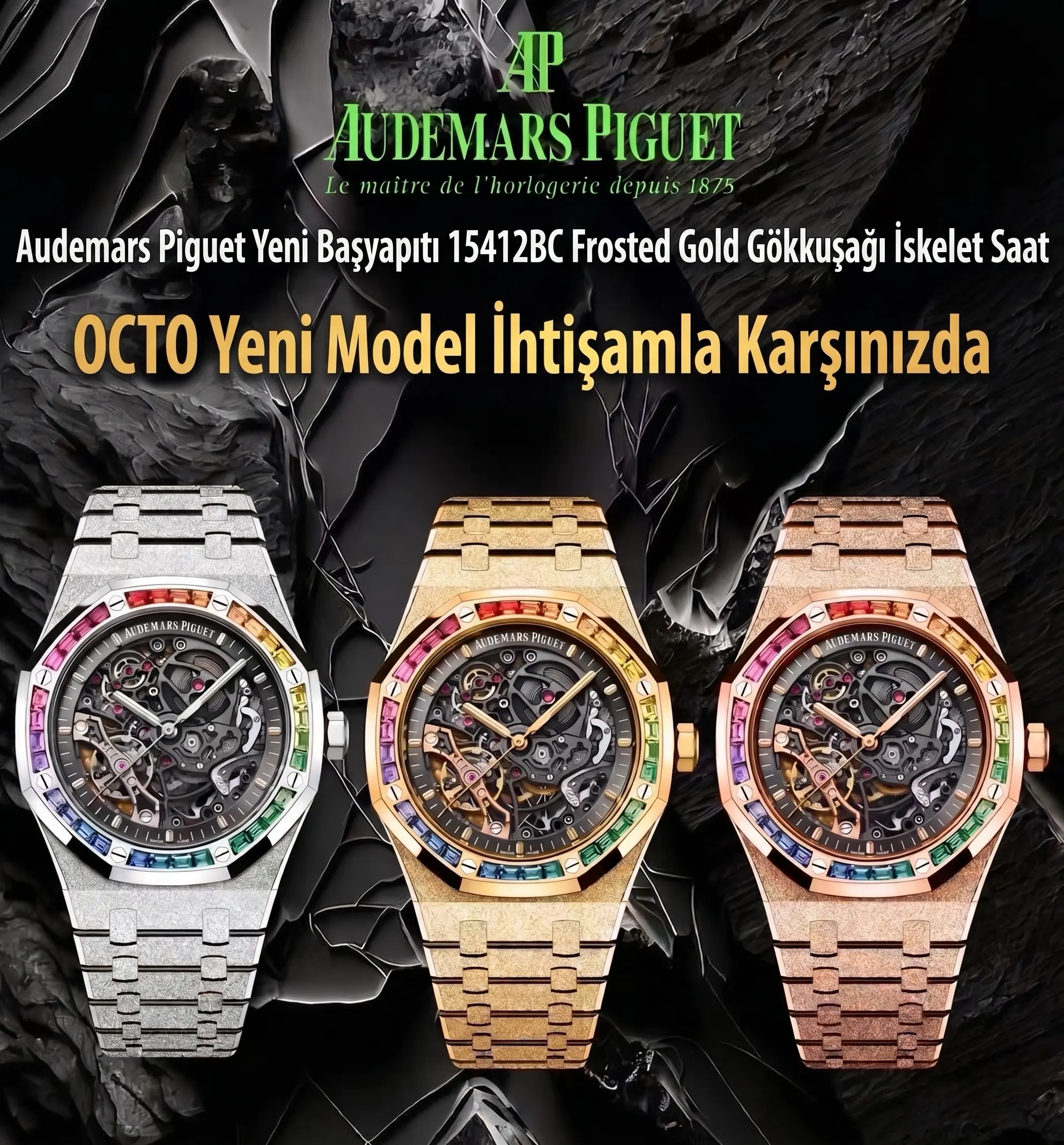 audemars-piguet-royal-oak-openworked-frosted-rainbow-bezel-octa-factory-sa3132-v3-free-sprung-elde-super-clone-eta-poster