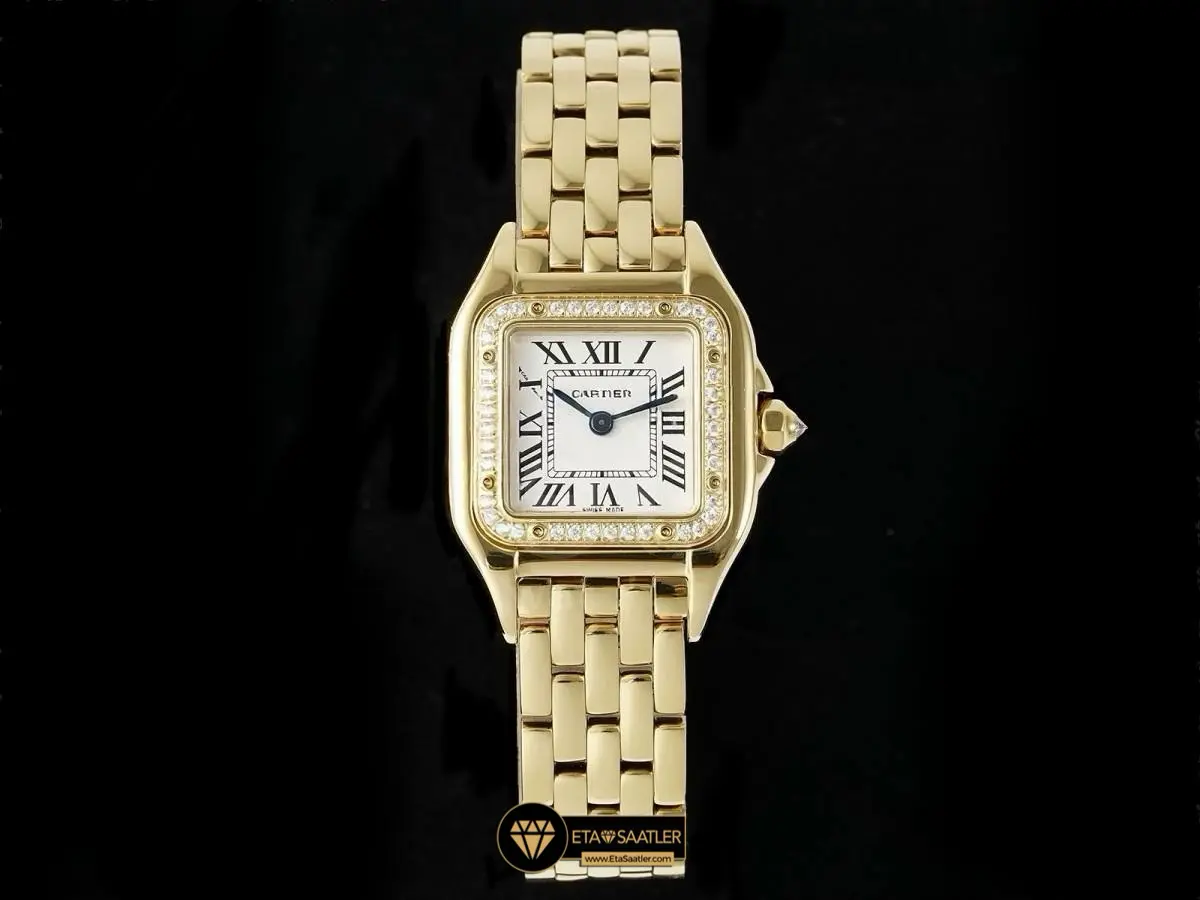 Cartier Panthere 22 mm Yellow Gold Diamond Quartz Super Clone ETA