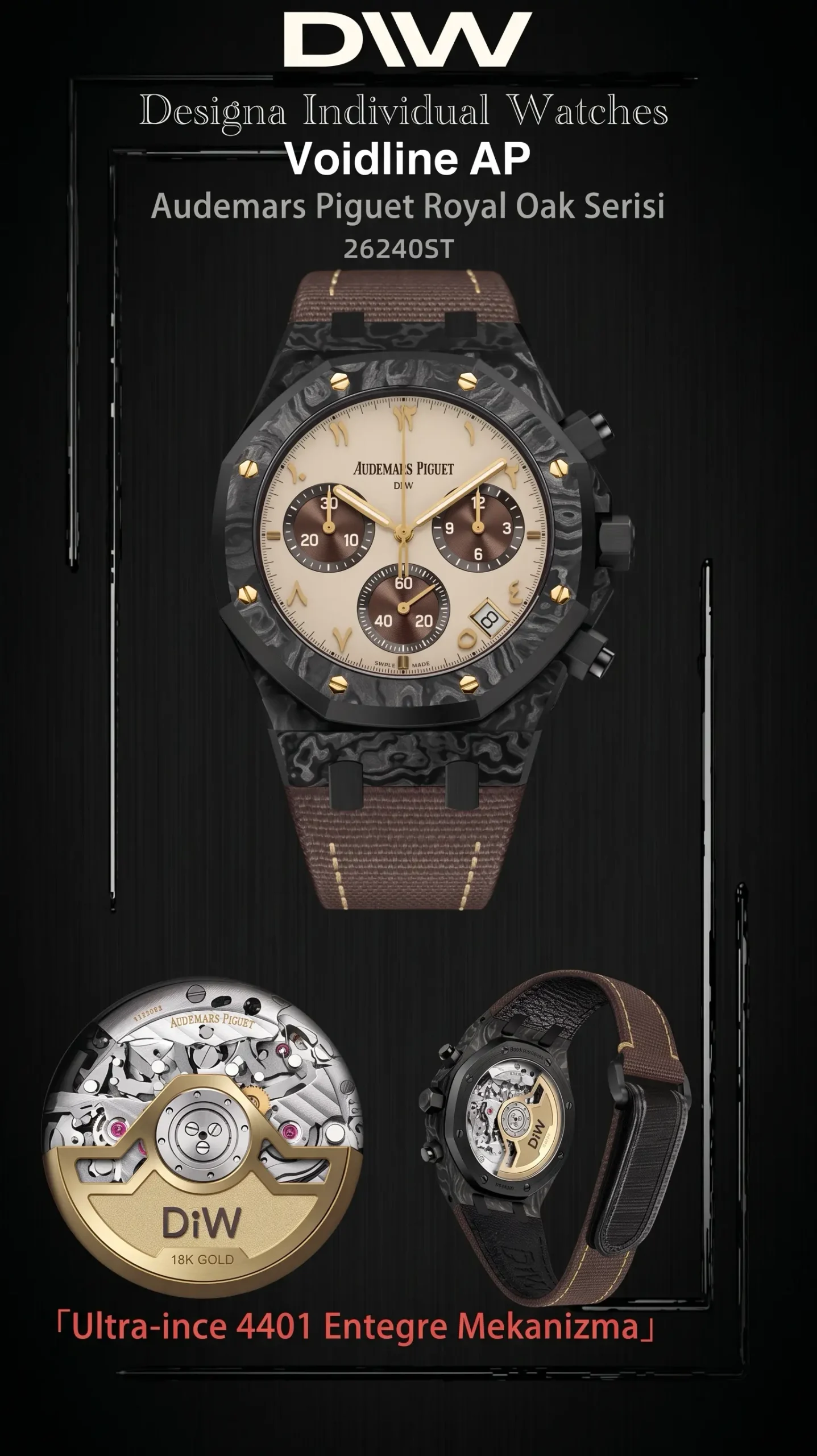 audemars-piguet-royal-oak-chrono-26240-diw-voidline-carboquartz-arabic-desert-poster-super-clone-eta