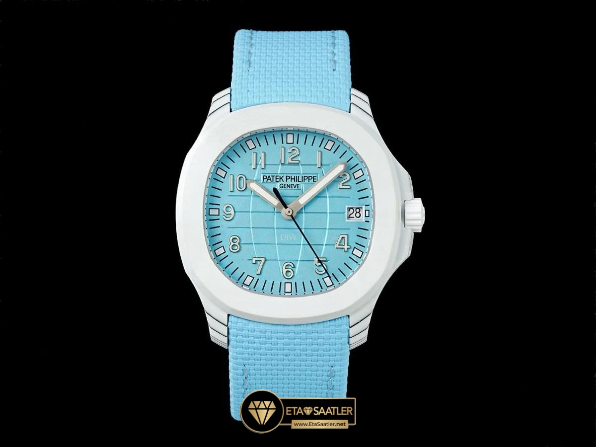 Patek Philippe Aquanaut 5167 DIW CarbonQuartz Azure Velcro Mavi Super Clone ETA