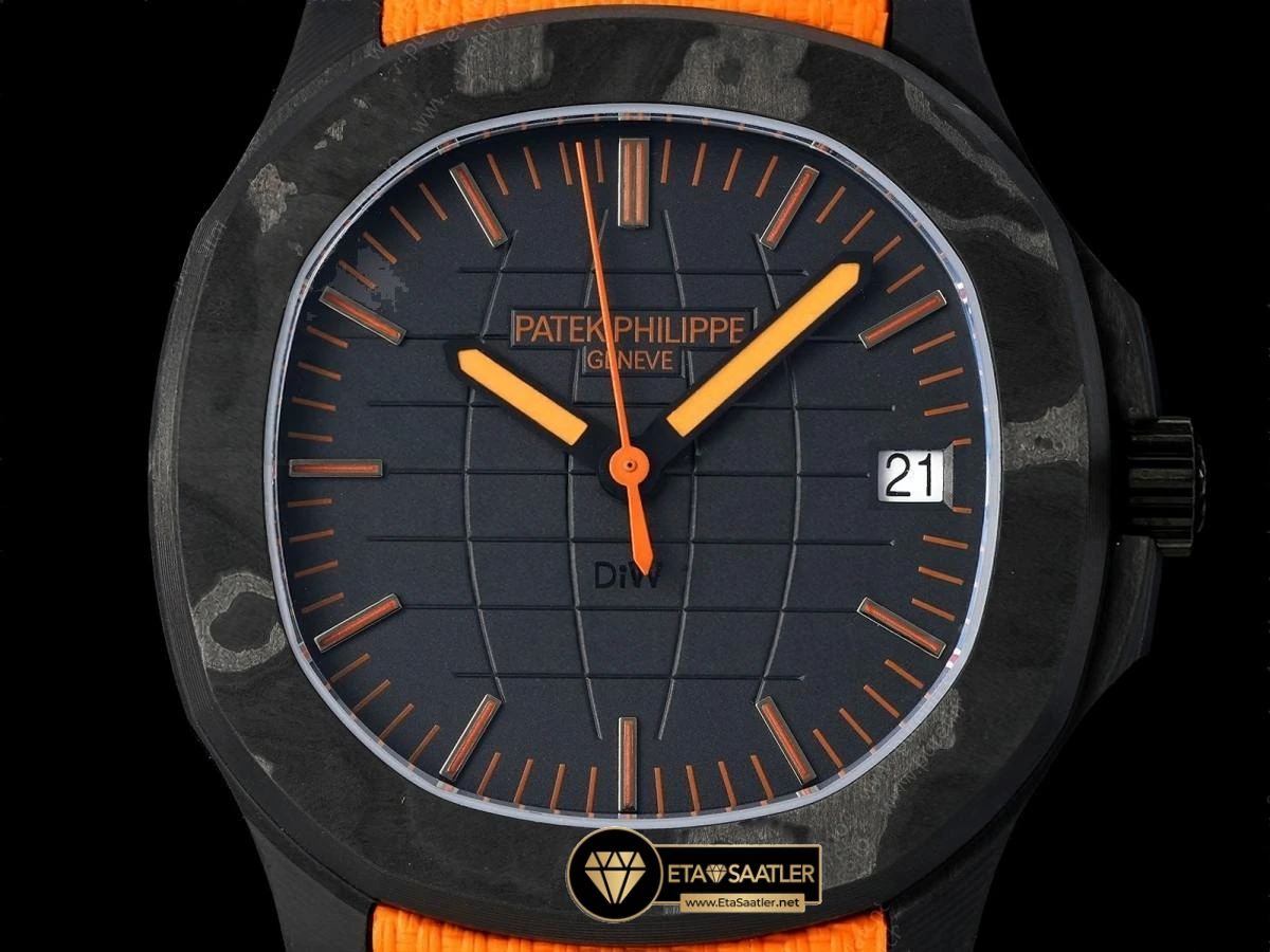 patek-philippe-aquanaut-5167-diw-siyah-karbon-turuncu-velcro-kordon-super-clone-eta-03
