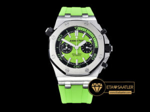 Ap0388b Royal Oak Offshore Diver Chrono Ssru Grn Noob A3126 Ap0388b 6