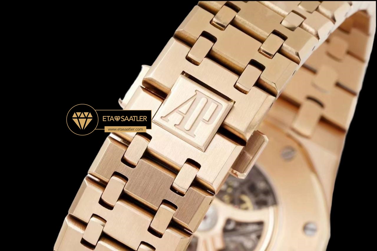Ap0743 altin audemars piguet royal oak 15407st İskelet kadran 18k super clone eta (5) 04 Audemars Piguet Royal Oak 15407ST İskelet Kadran 18K Super Clone Eta