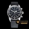 Breitling Superocean Heritage II Chronograph Kauçuk Kordon Siyah Bezel Siyah Kadran ETA
