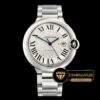 Cartier Balon Bleu 42mm Çelik Kordon Roma Rakamlı Beyaz Kadran ETA