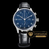 IWC Portuguese Chrono -150. Yıl Özel Seri- Çelik Kasa Mavi Kadran ETA