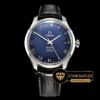 Omega De Ville Co-Axial Deri Kordon Mavi Roma Rakamlı Kadran ETA