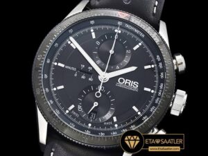 Or010 Oris Calobra Chronograph Ltd Ed Pvdssle Blk Jap Qtz 01 01