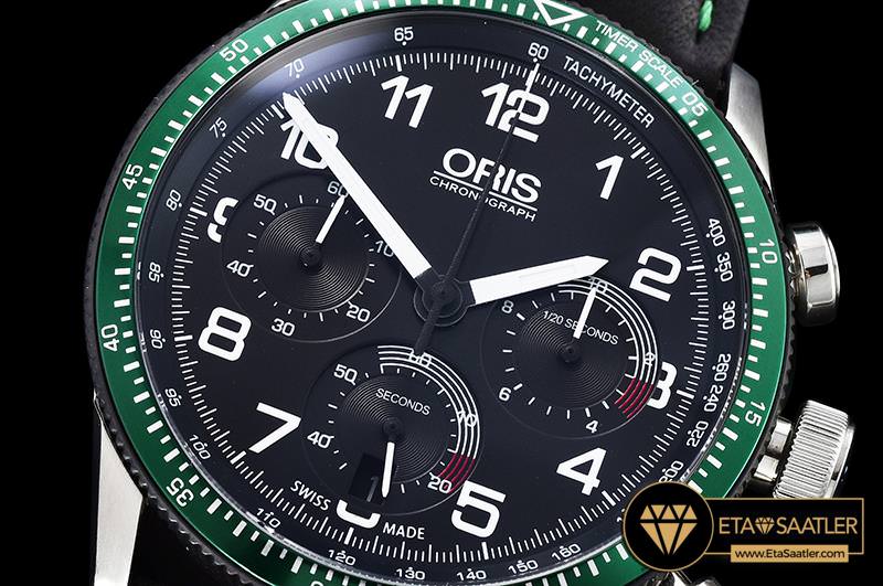 Or011 Oris Calobra Chronograph Ltd Ed Green Ssle Blk Jap Qtz 06 06 Or011 Oris Calobra Chronograph Ltd Ed Green Ssle Blk Jap Qtz 06 06