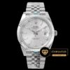 Rolex Datejust Gümüş Kadran 41mm Jubile 3235 Super Clone ETA