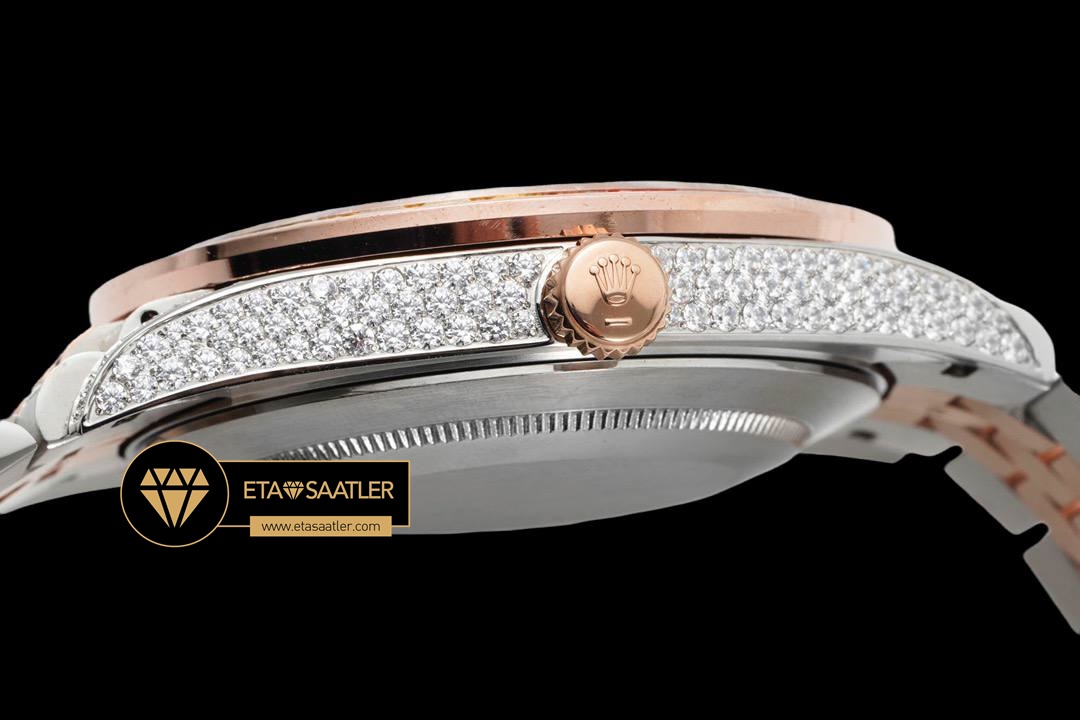 R2dj0412a rolex datejust rainbow diamond bezel arabic numeral dial super clone eta (2) 01 Rolex Datejust Rainbow Diamond Bezel Arabic Numeral Dial Super Clone ETA