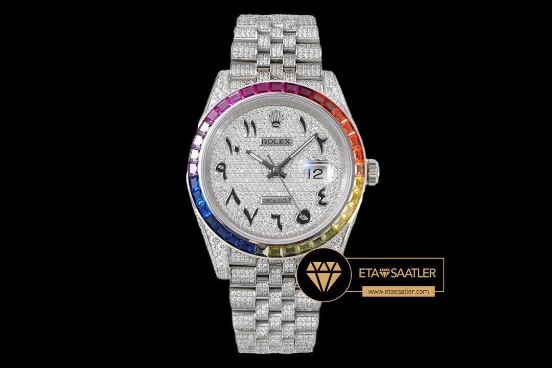 R2dj0412c rolex datejust arap rakamlı pırlanta kadran 41mm 3235 super clone eta (1) 08 Rolex Datejust Arap Rakamlı Pırlanta Kadran 41mm 3235 Super Clone ETA
