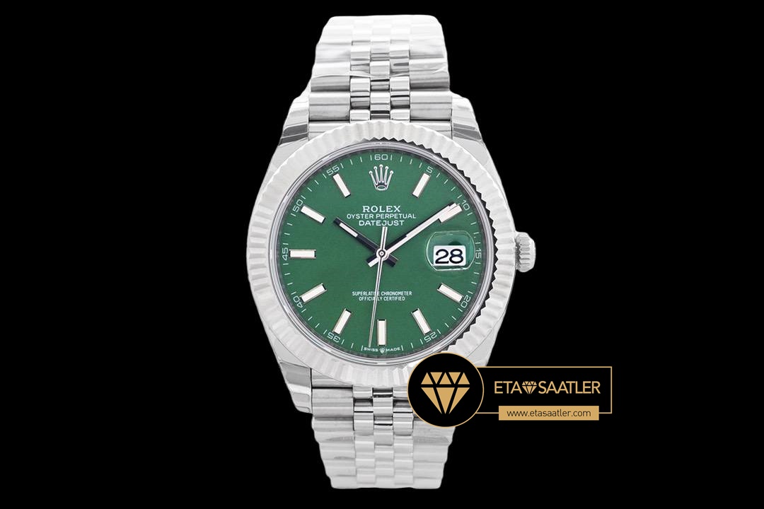 R2dj0418b rolex datejust 41mm yeşil kadran 3235 jubile super clone eta (1) 02 Rolex Datejust 41mm Yeşil Kadran 3235 Jubile Super Clone ETA