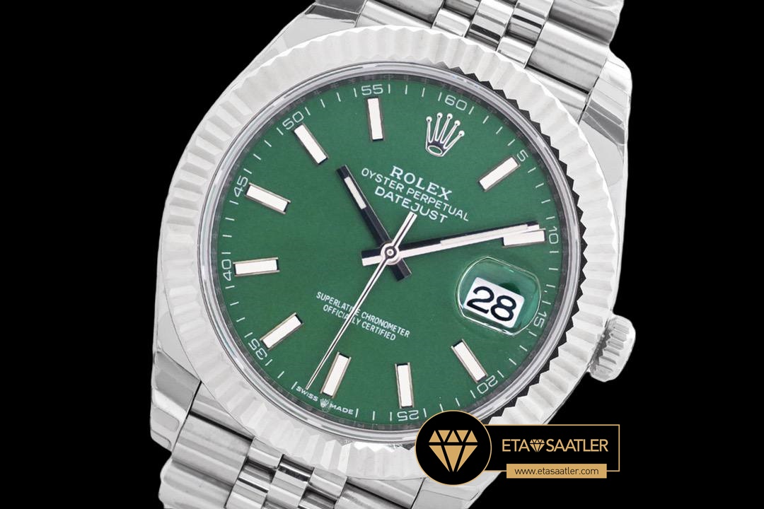 R2dj0418b rolex datejust 41mm yeşil kadran 3235 jubile super clone eta (7) 08 Rolex Datejust 41mm Yeşil Kadran 3235 Jubile Super Clone ETA